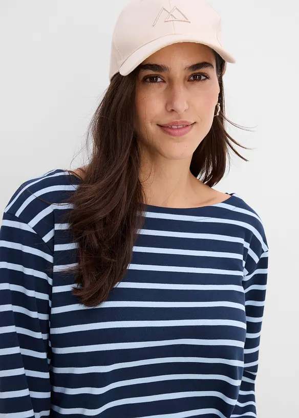 Maglia a maniche lunghe in puro cotone biologico (pacco da 2), bonprix