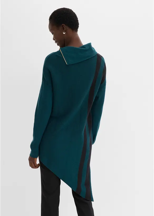 Maglione lungo con fondo asimmetrico, bonprix