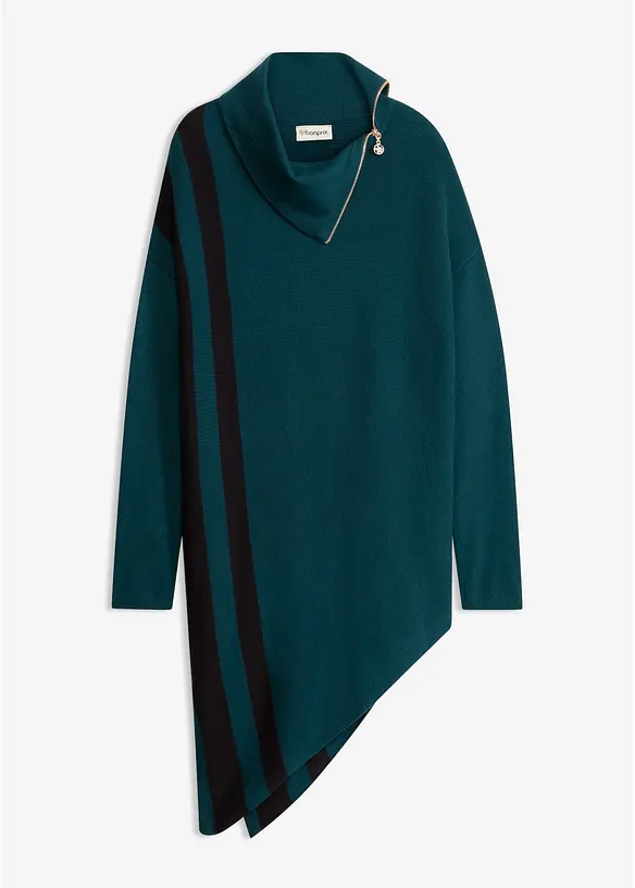 Maglione lungo con fondo asimmetrico, bonprix
