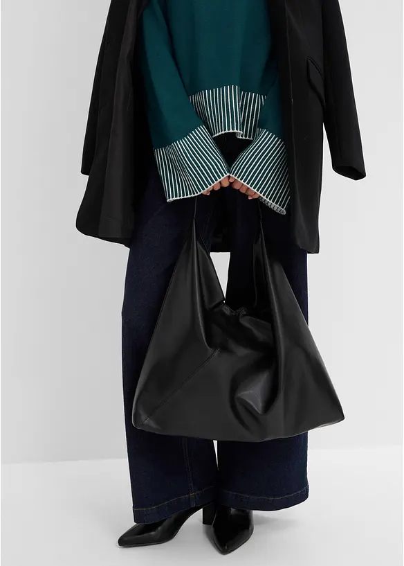 Maglione con collo a lupetto in misto cachemire morbido, bonprix