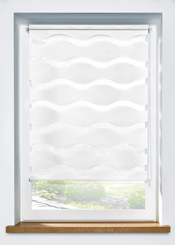 Tenda a rullo doppia con onde, bonprix