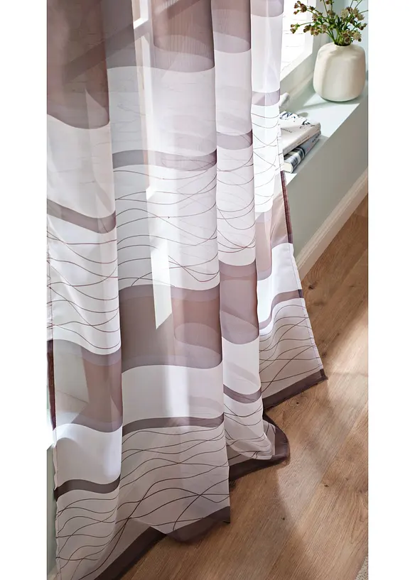 Tenda trasparente in leggero voile (pacco da 1), bonprix