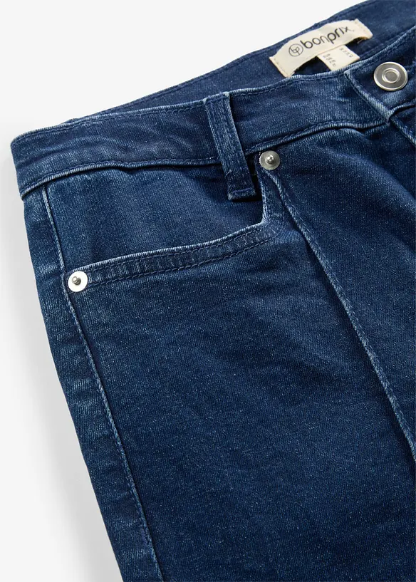 Jeans bootcut, vita media, bonprix