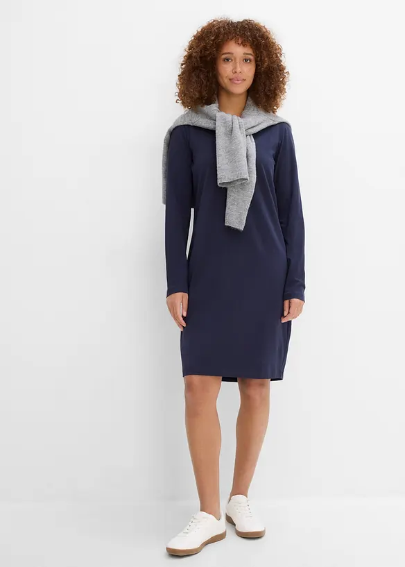 Abito in jersey di misto cotone elasticizzato (pacco da 2), bonprix