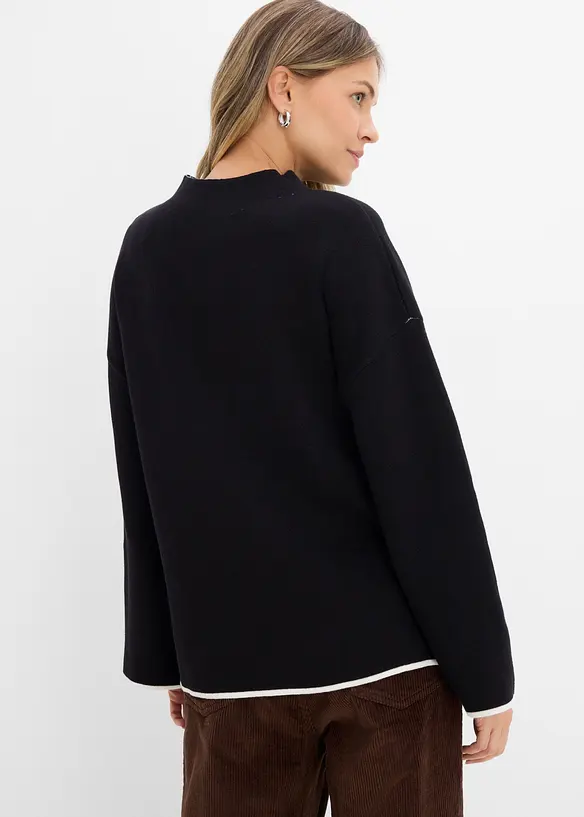 Maglione double-face in filato fine, bonprix