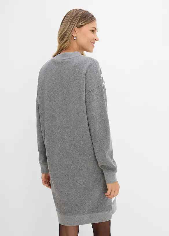 Abito oversize in morbida felpa di misto cotone, bonprix