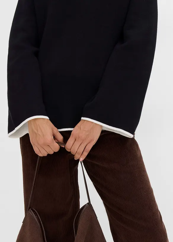 Maglione double-face in filato fine, bonprix