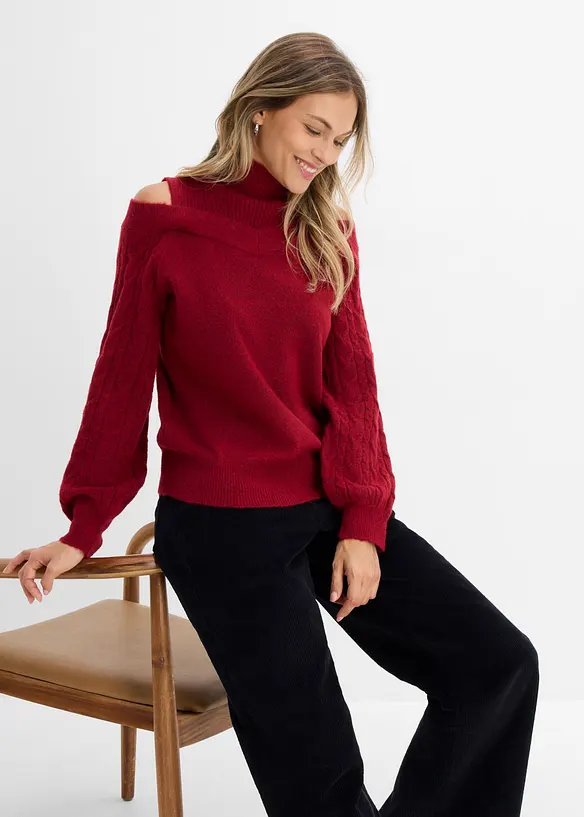 Maglione a spalle scoperte, bonprix