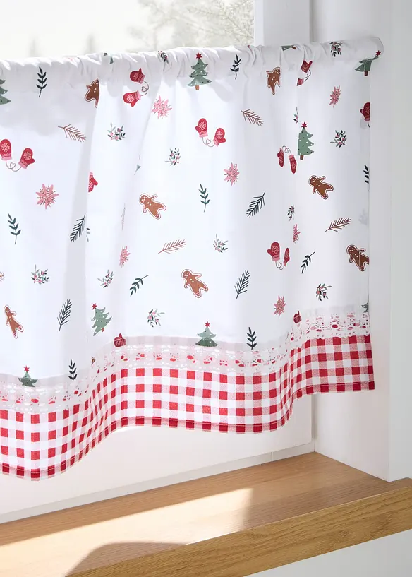 Tenda a vetro in cotone biologico con pizzo, bonprix