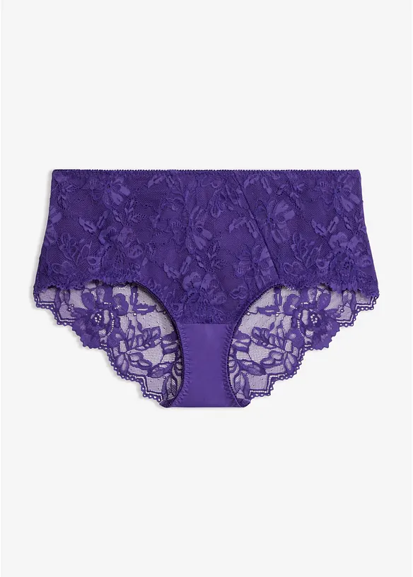 Culotte a vita alta con pizzo delicato, bonprix