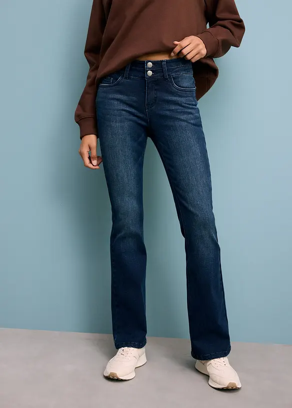 Jeans bootcut modellanti , vita alta, bonprix