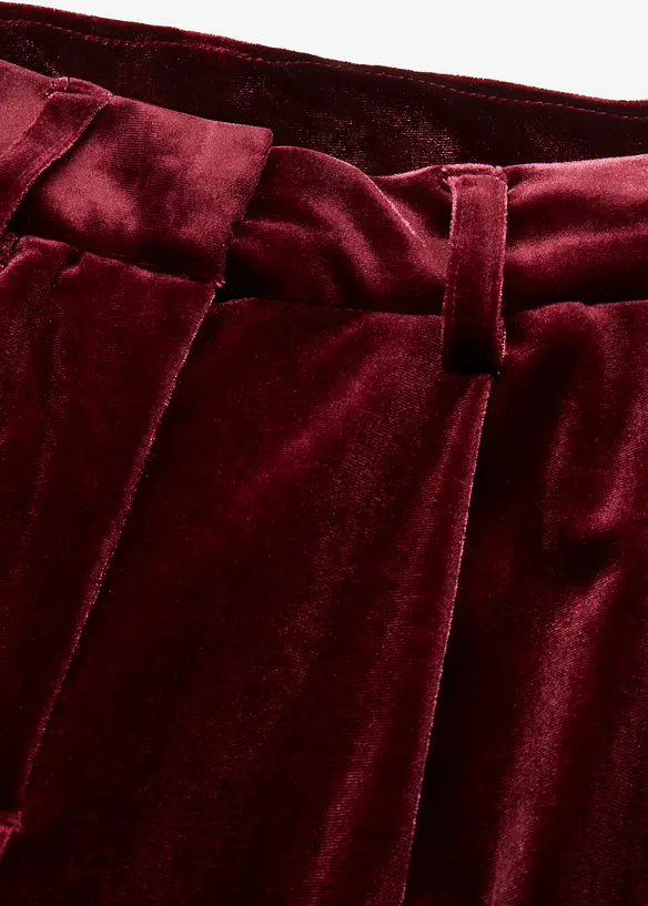 Pantaloni larghi in velluto morbido, bonprix