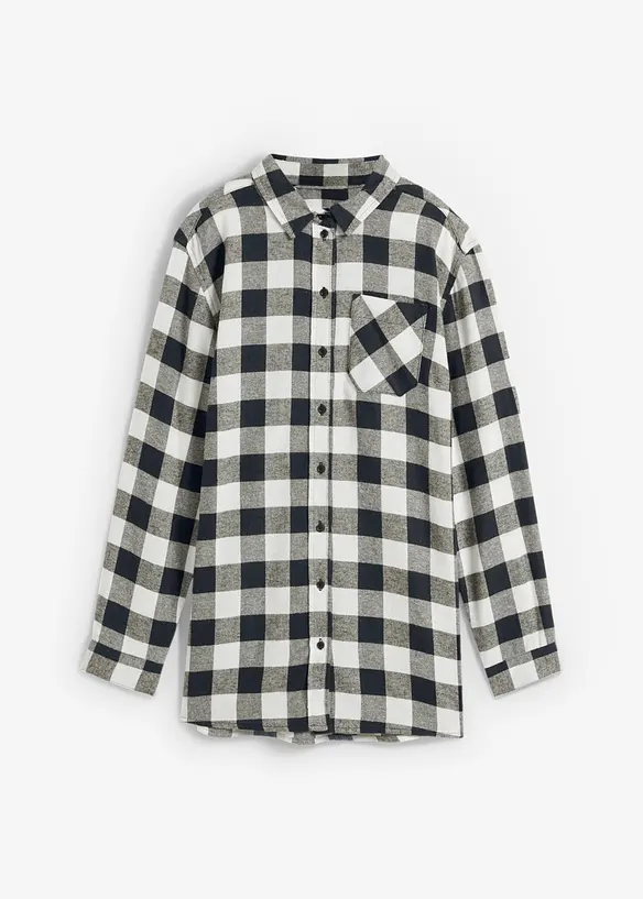 Camicia lunga in flanella, bonprix