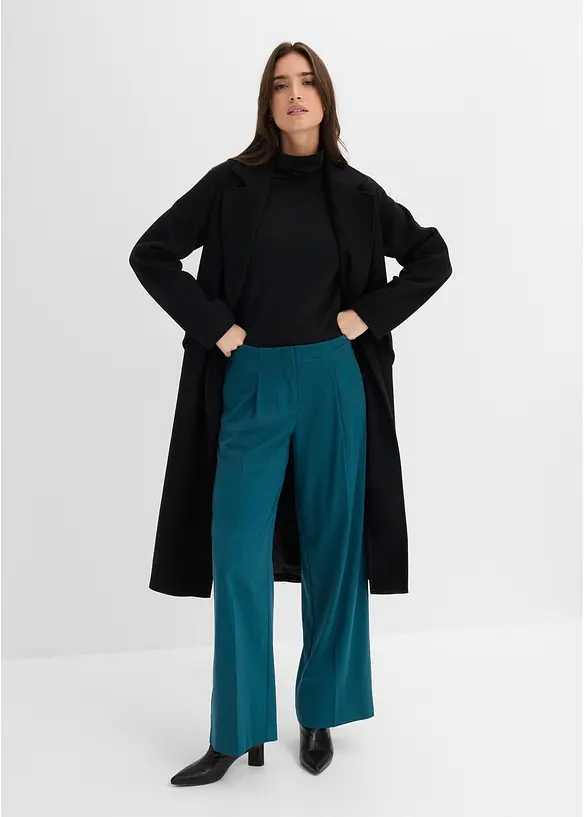 Pantaloni a palazzo in misto viscosa fluido, bonprix