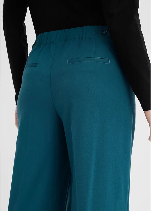 Pantaloni a palazzo in misto viscosa fluido, bonprix