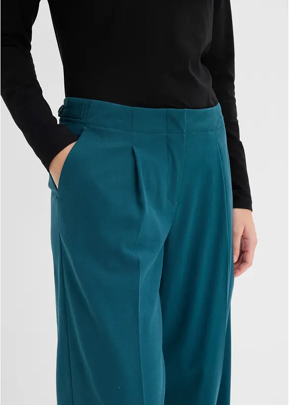 Pantaloni a palazzo in misto viscosa fluido, bonprix