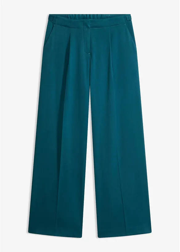 Pantaloni a palazzo in misto viscosa fluido, bonprix