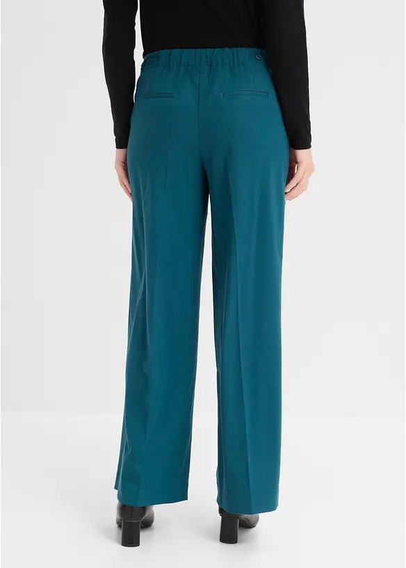Pantaloni a palazzo in misto viscosa fluido, bonprix