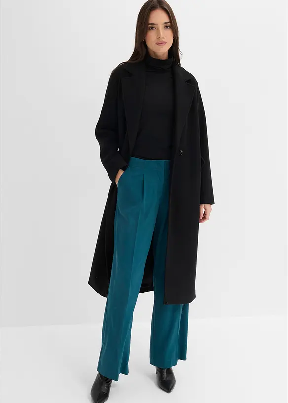 Pantaloni a palazzo in misto viscosa fluido, bonprix