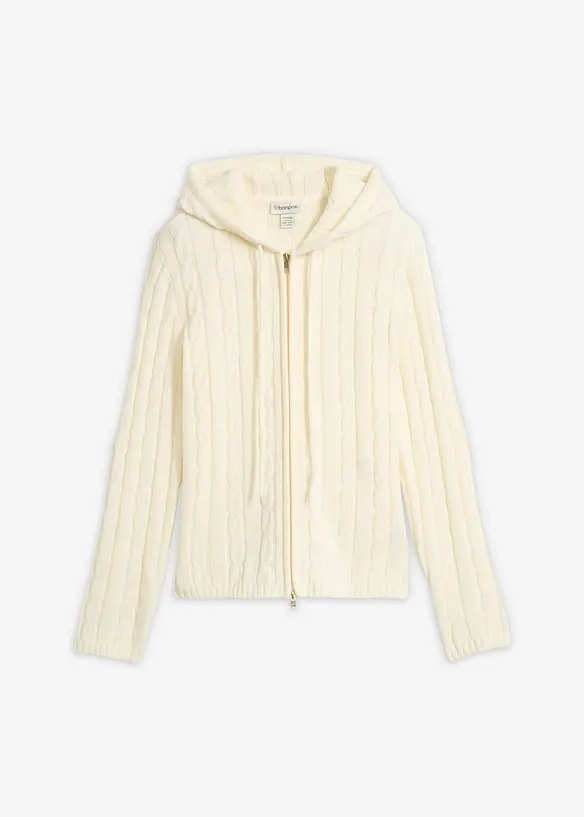 Cardigan con lavorazione a trecce, bonprix