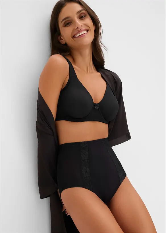 Culotte in misto cotone con effetto modellante medio, bonprix