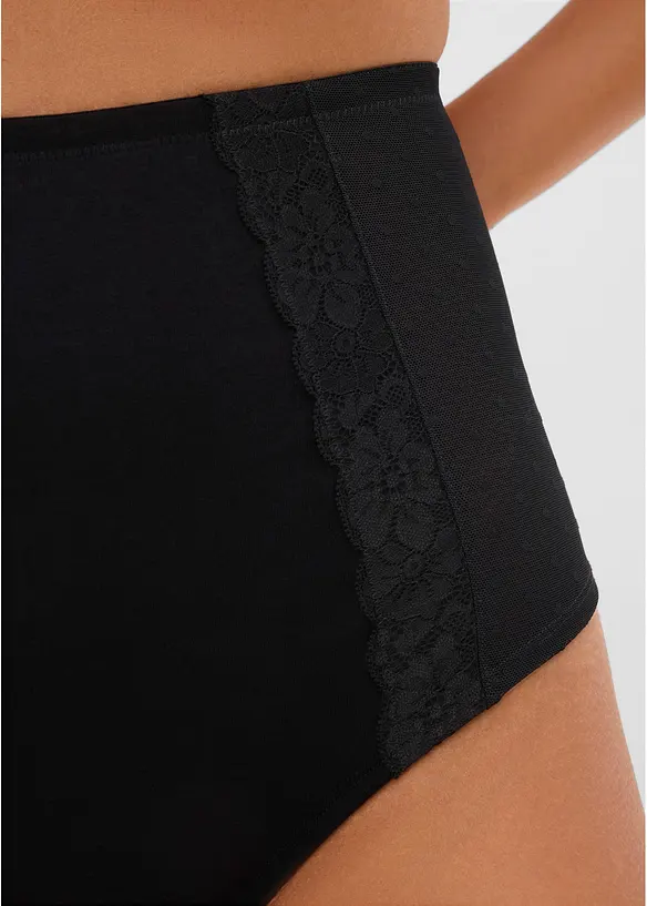 Culotte in misto cotone con effetto modellante medio, bonprix