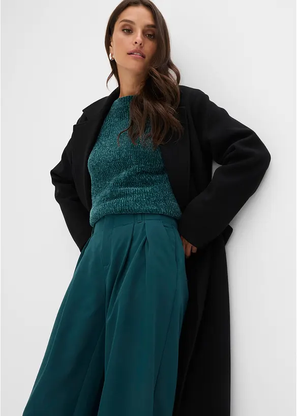 Pantaloni con pinces e vita comoda, bonprix