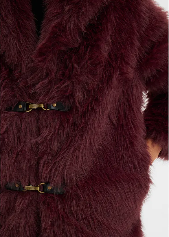 Giacca in ecopelliccia foderata, bonprix