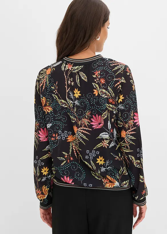 Blusa con scollo rotondo, bonprix