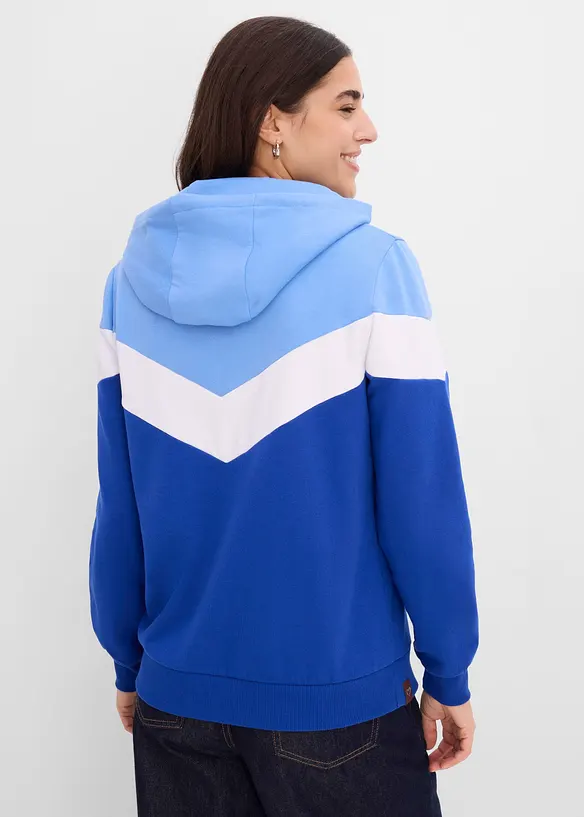 Felpa in misto cotone con cappuccio, bonprix