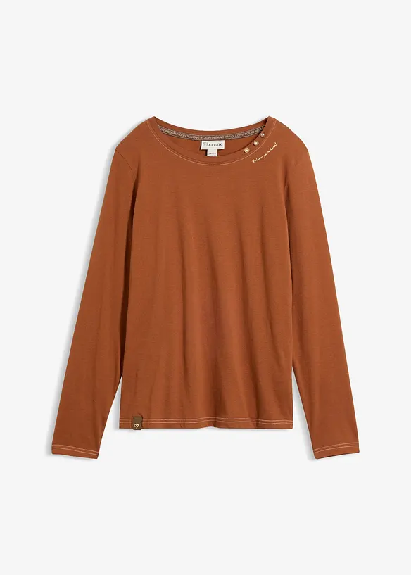 Maglia a maniche lunghe con bottoni decorativi, bonprix