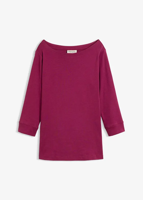 Maglia a maniche lunghe in puro cotone biologico, bonprix