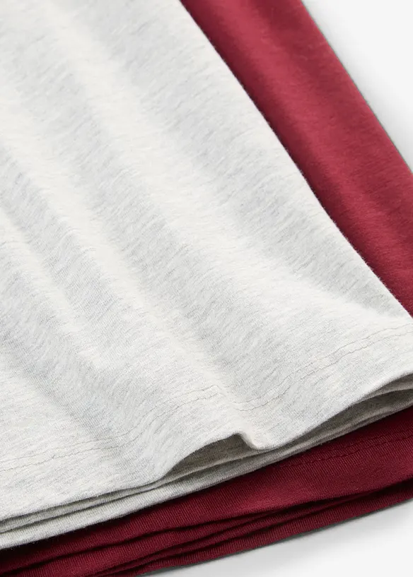 Maglia a maniche lunghe aderente (pacco da 2), bonprix