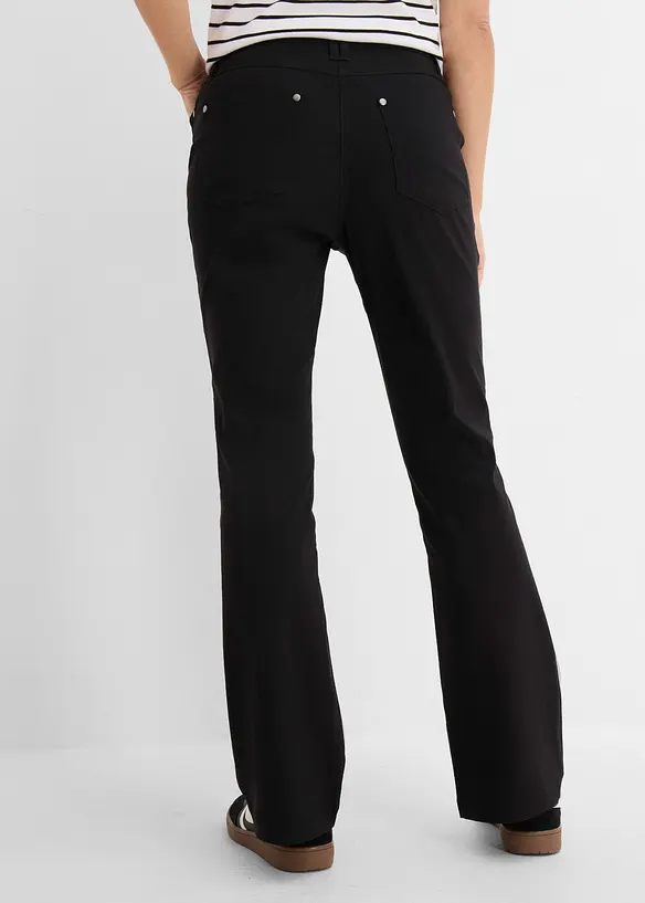 Pantaloni in misto viscosa elasticizzato, bonprix