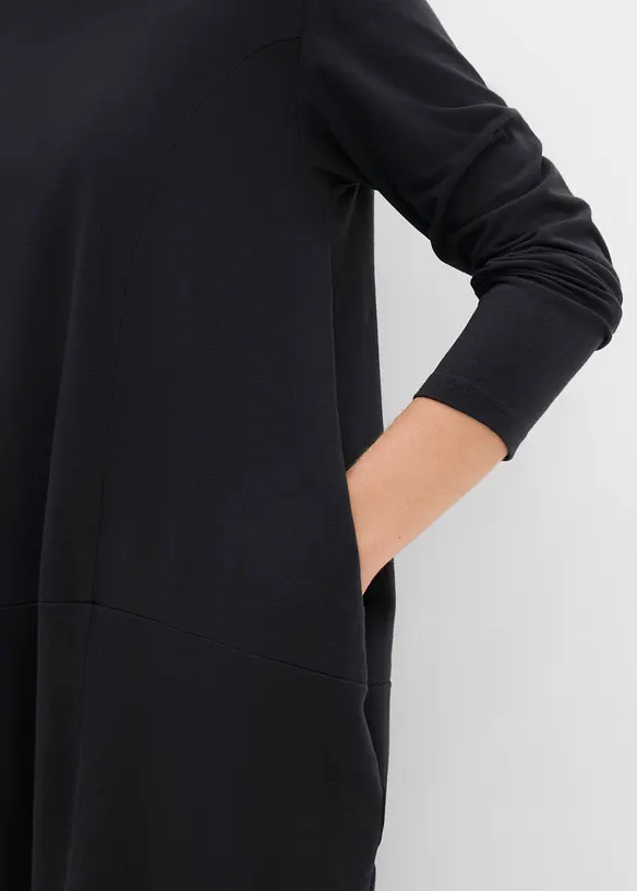 Abito in jersey dalla linea a uovo, bonprix