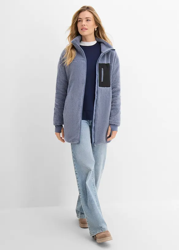 Giacca in pile teddy, bonprix