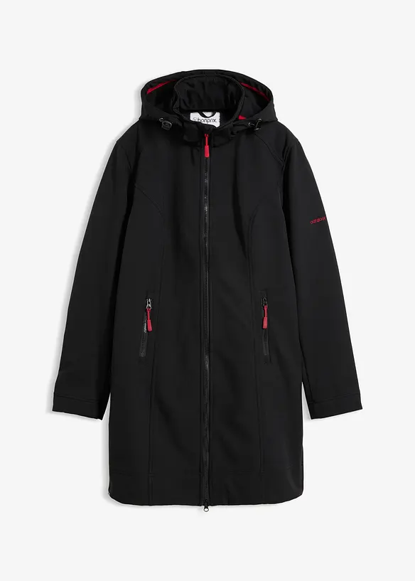 Giacca lunga in softshell idrorepellente, bonprix