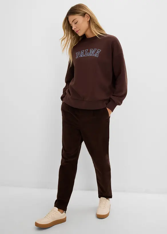 Pantaloni in velluto a coste di misto cotone, bonprix
