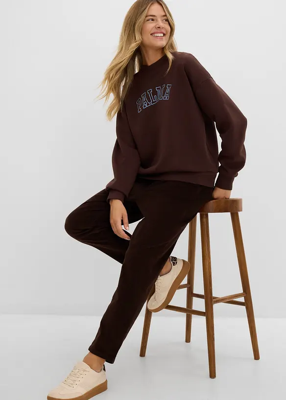 Pantaloni in velluto a coste di misto cotone, bonprix