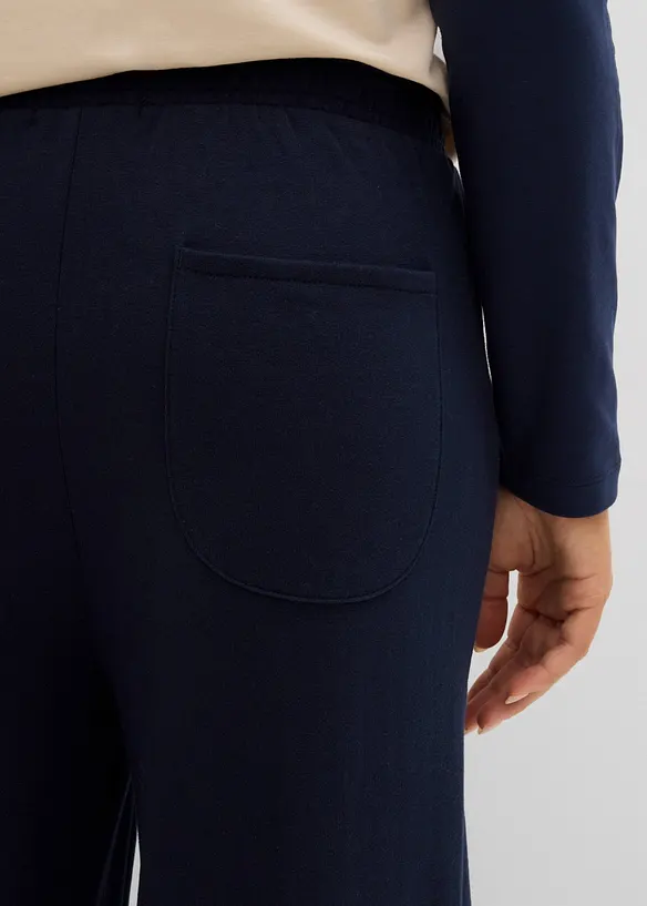 Pantaloni in felpa di misto cotone, bonprix