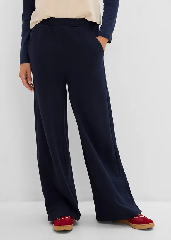 Pantaloni in felpa di misto cotone, bonprix