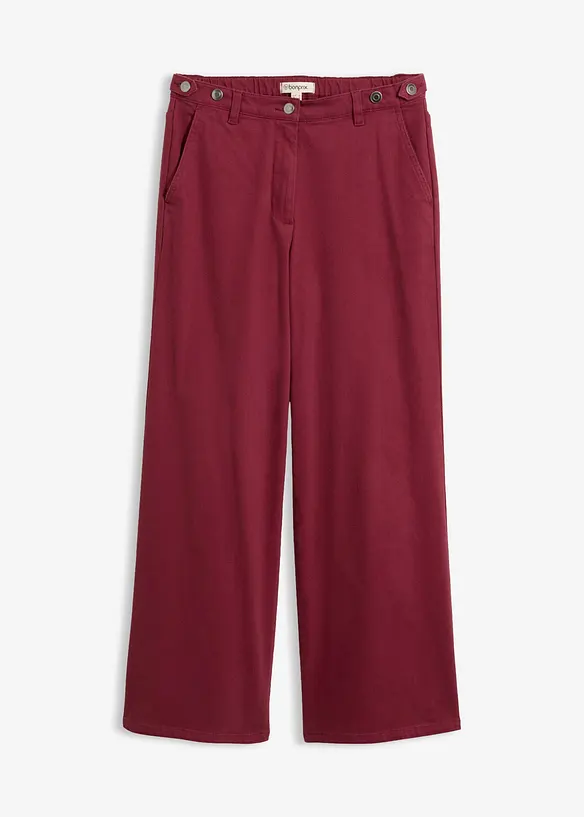 Pantaloni in twill di misto cotone, bonprix
