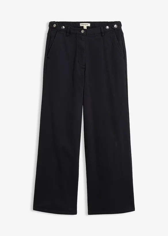 Pantaloni in twill di misto cotone, bonprix