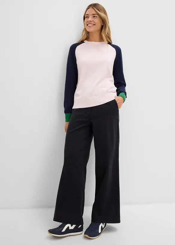 Pantaloni in twill di misto cotone, bonprix
