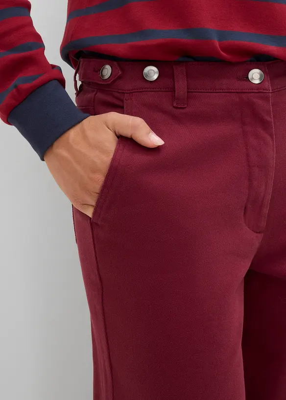 Pantaloni in twill di misto cotone, bonprix