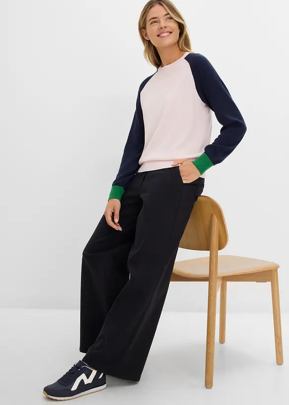 Pantaloni in twill di misto cotone, bonprix