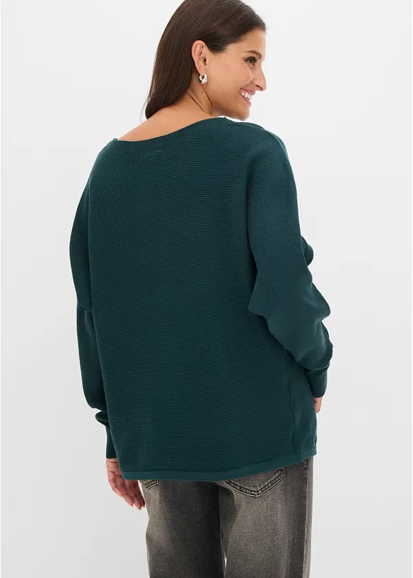 Maglione oversize con maniche a pipistrello, bonprix