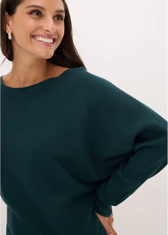 Maglione oversize con maniche a pipistrello, bonprix