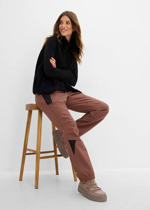 Pantaloni in softshell idrorepellenti, bonprix