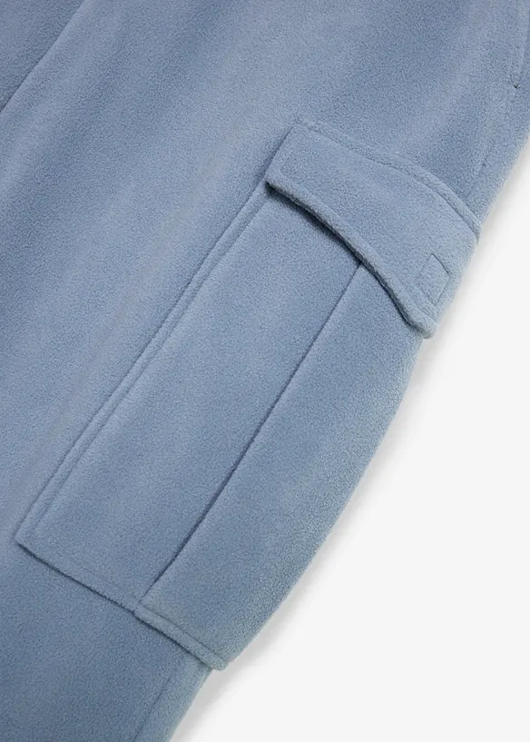 Pantaloni cargo in pile, regular fit, bonprix